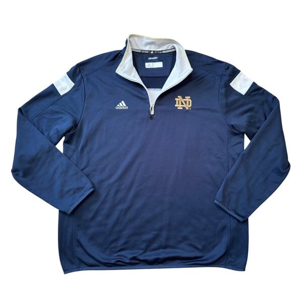 Adidas Notre Dame pullover sweatshirt/hoodie, size XL, Climalite, Fighting Irish - Picture 1 of 12